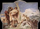Giovanni Battista Tiepolo Canvas Paintings - Rinaldo Abandoning Armida